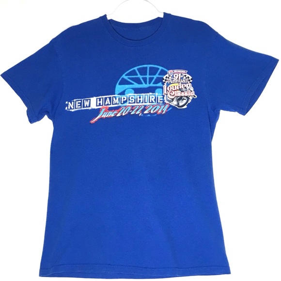 New Hampshire Motor Speedway Graphic T-Shirt Blue - Picture 1 of 5